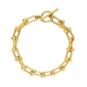62. Mia Fiore 18KT gold plated bronze horseshoe bracelet